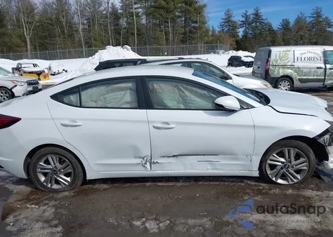 2019 Hyundai Elantra Sel z USA, uszkodzony, nr VIN 5NPD84LF4KH480163